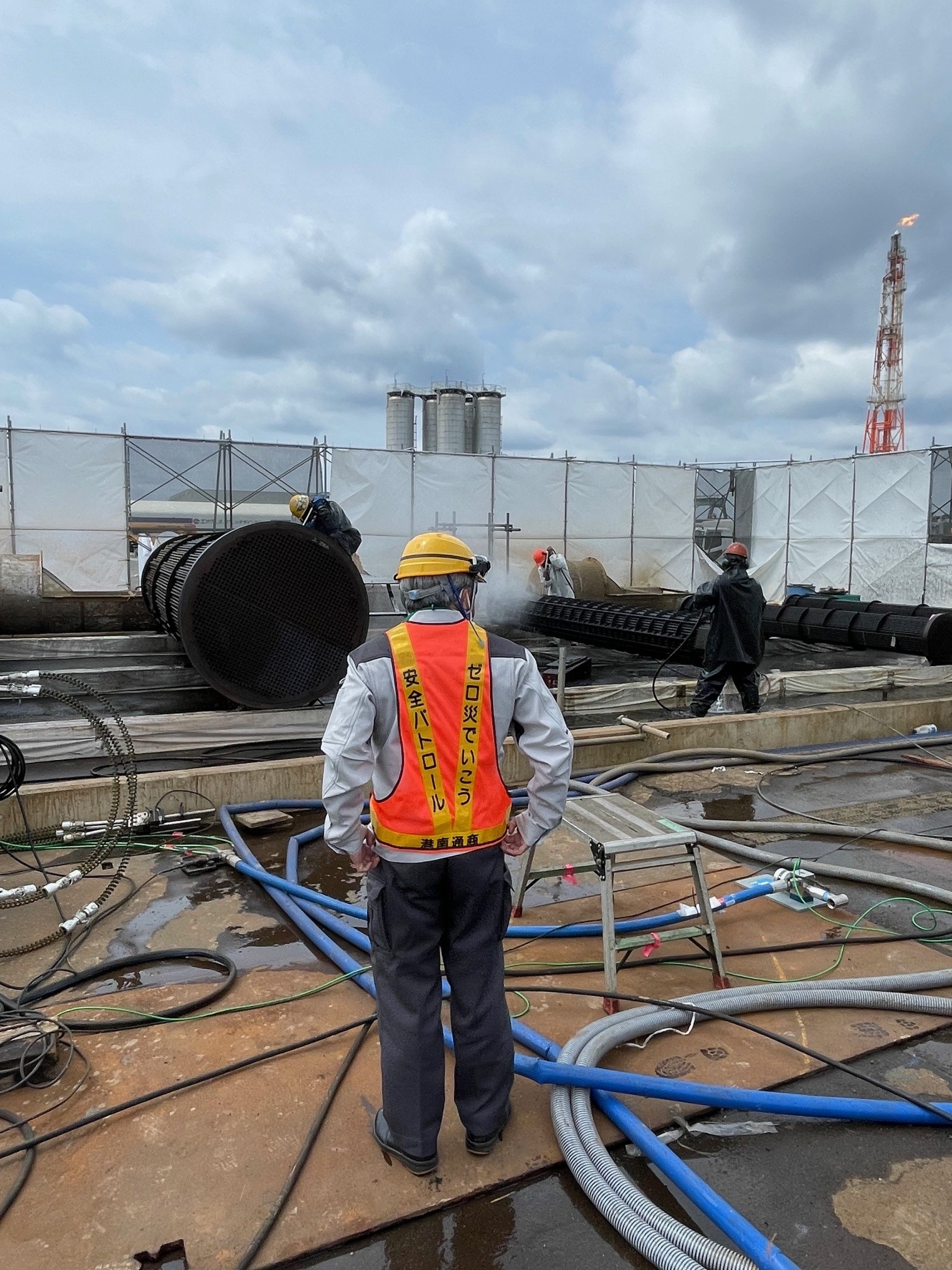 ENEOS川崎製油所200号地定修社内安全パトロール実施